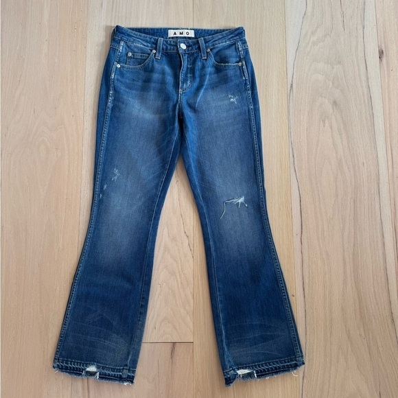 AMO Denim - AMO Jane Old School Jeans Flare Wide Leg Y2K Medium Wash Size 26 NWOT